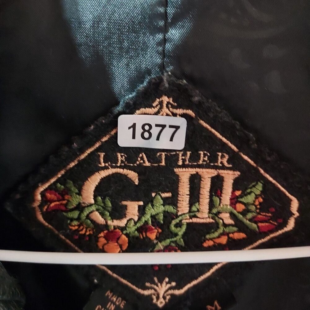 Vintage G-III Black Leather Coat Womens Medium Long Oversized Jacket - Picture 10 of 10